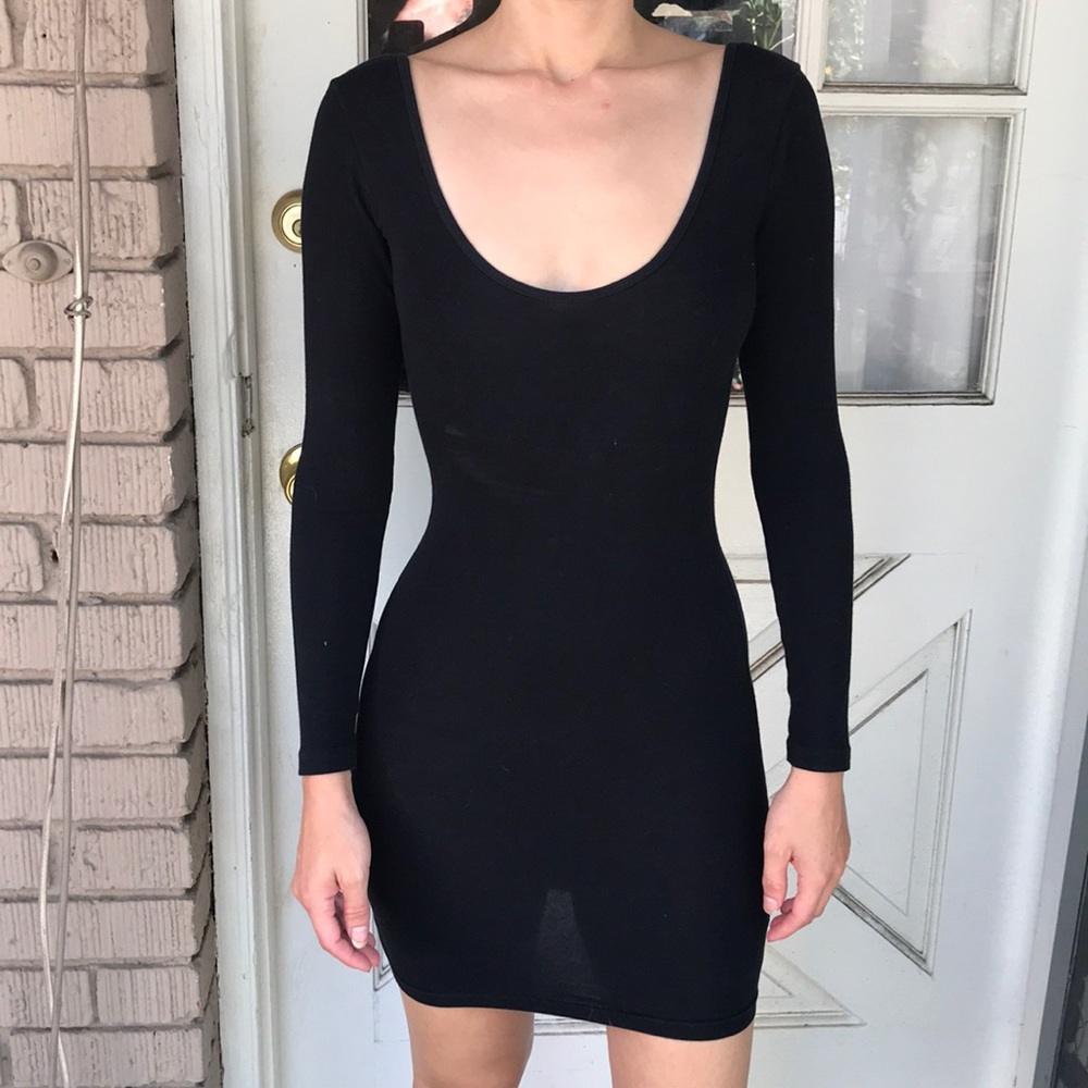 Low back bodycon dress